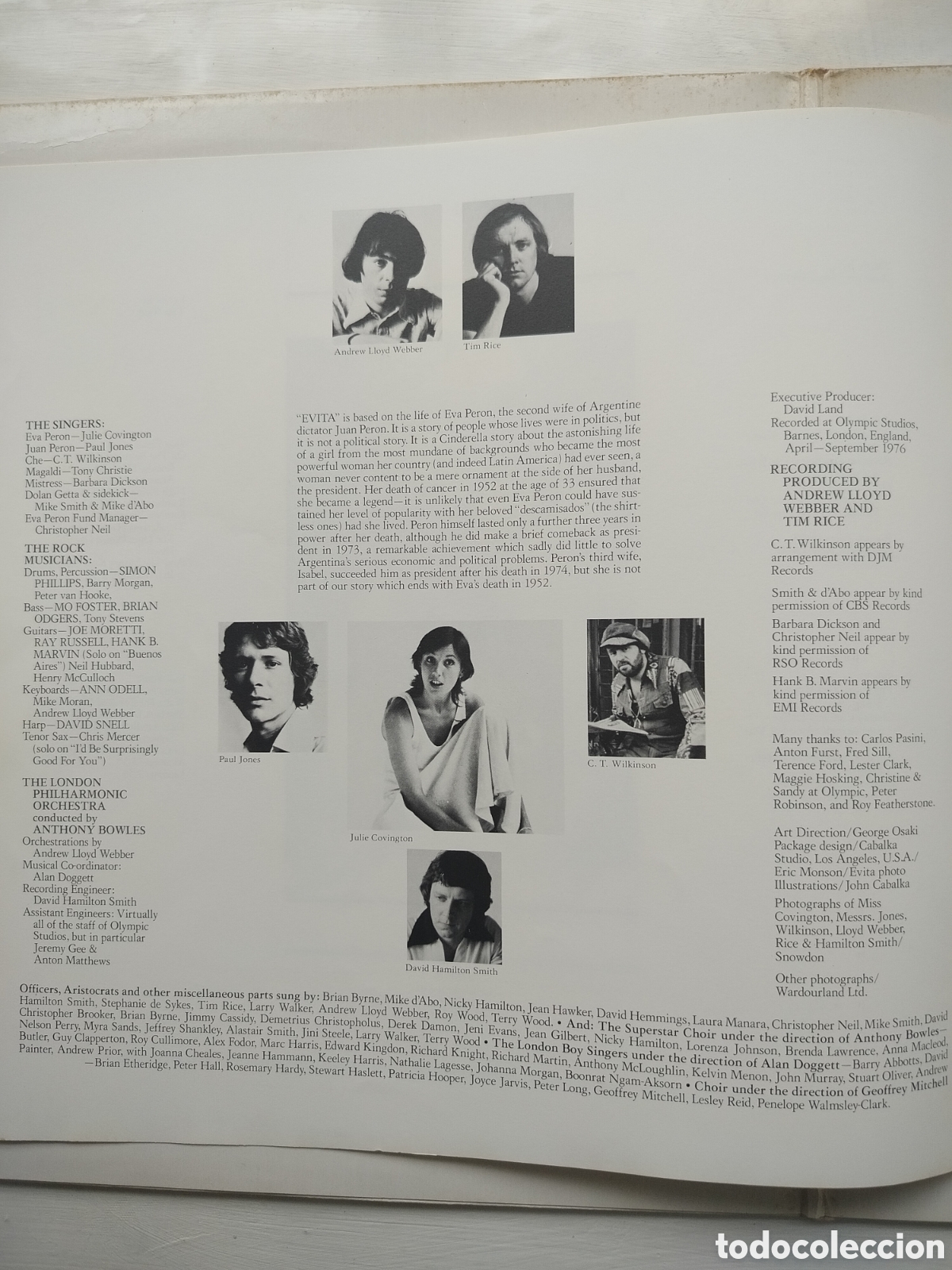 Discos de vinilo: Evita 2xLPs Lloyd Weber/Rice - Foto 4