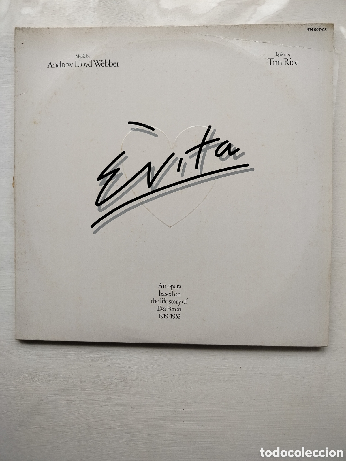 Discos de vinilo: Evita 2xLPs Lloyd Weber/Rice - Foto 1