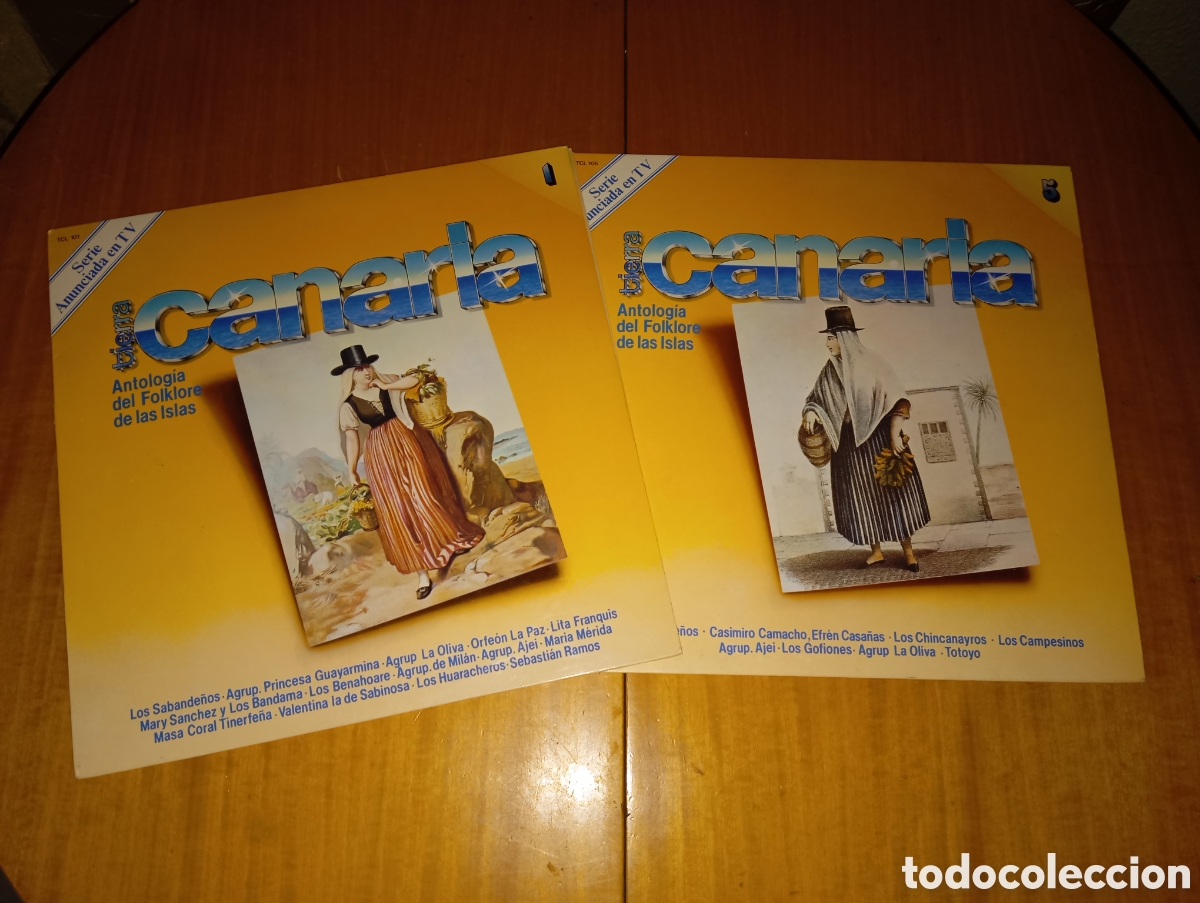 Discos de vinilo: Tierra Canaria Folklore 1 y 5 LPS - Foto 1