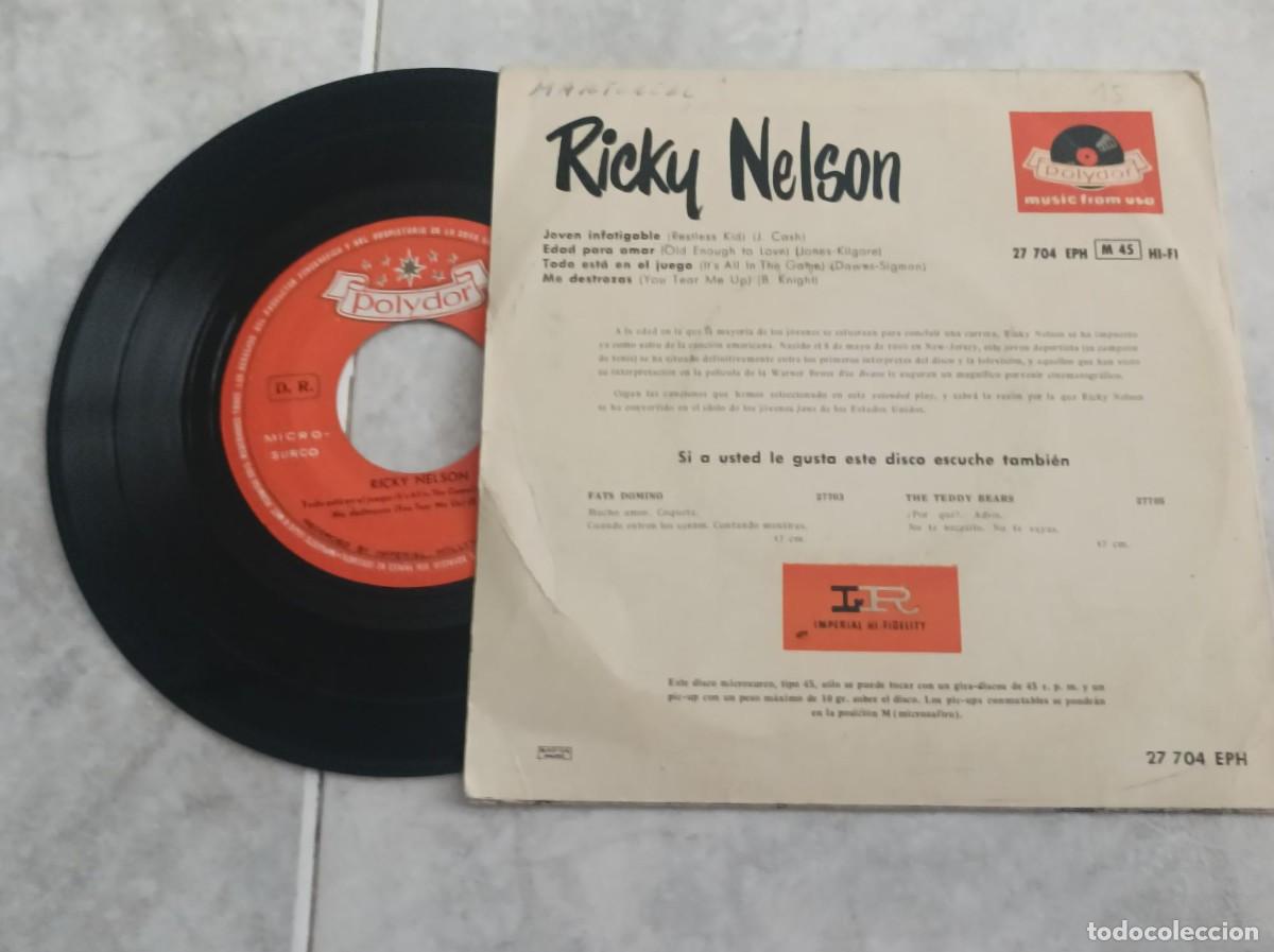 Discos de vinilo: Ricky Nelson ep -1959- - Foto 2