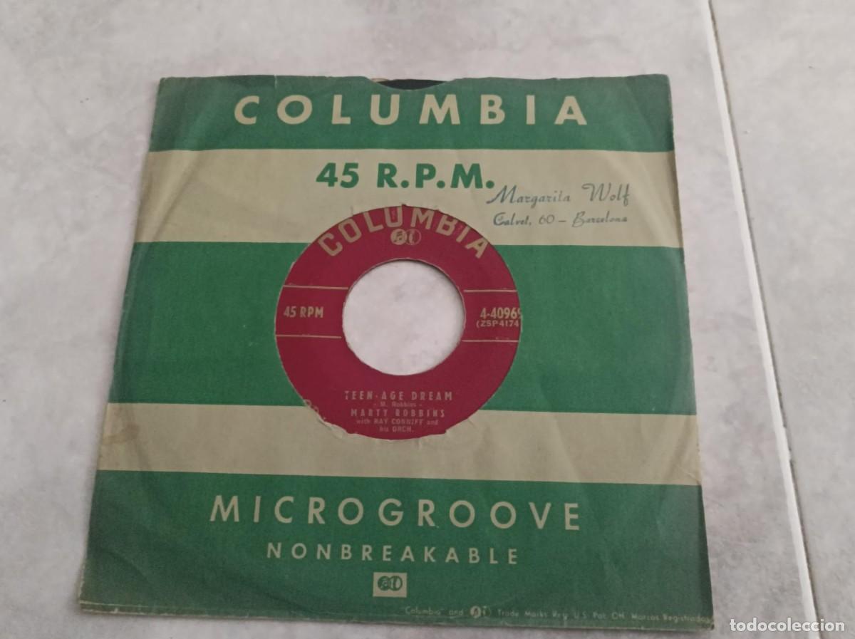 Discos de vinilo: Marty Robbins single muy antiguo - Foto 2