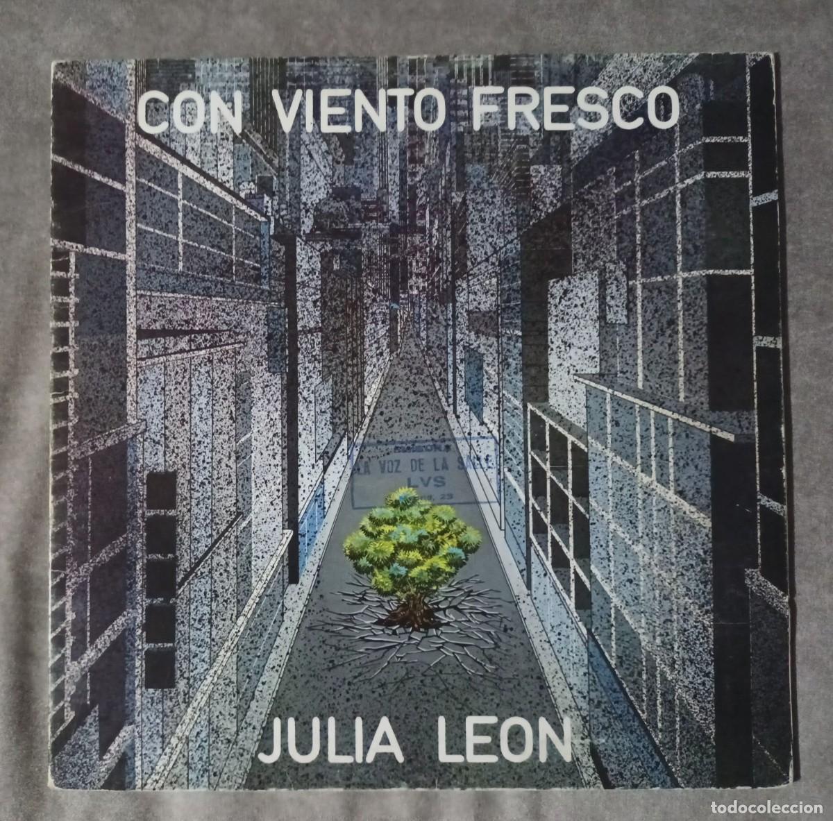 Discos de vinilo: JULIA LEON - CON VIENTO FRESCO - LP - Foto 1