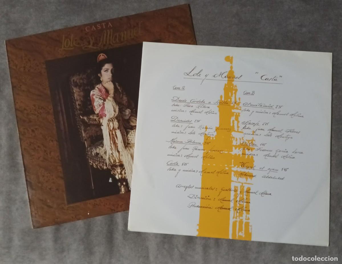 Discos de vinilo: LOLE Y MANUEL - CASTA - LP - Foto 3