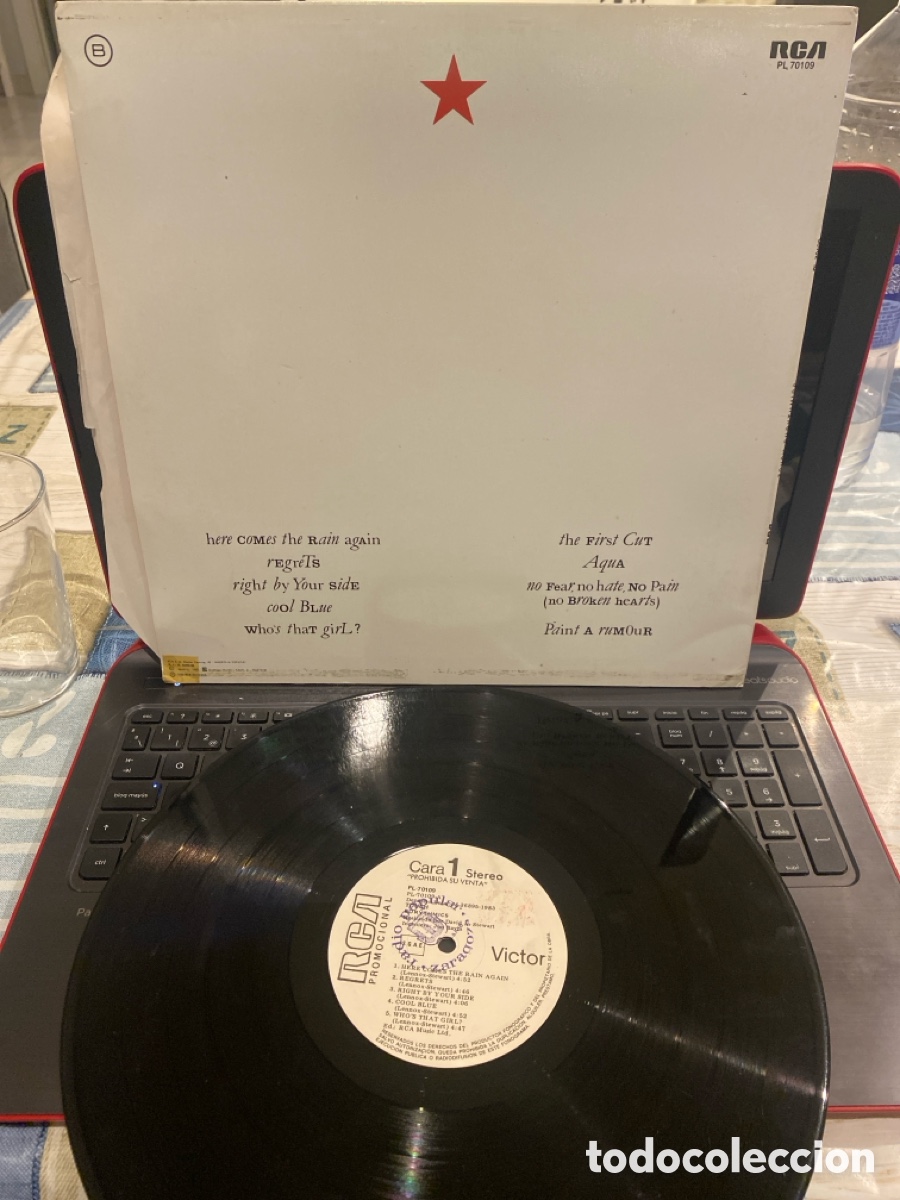 Discos de vinilo: EURYTHMICS - TOUCH LP PROMO SPAIN - Foto 2