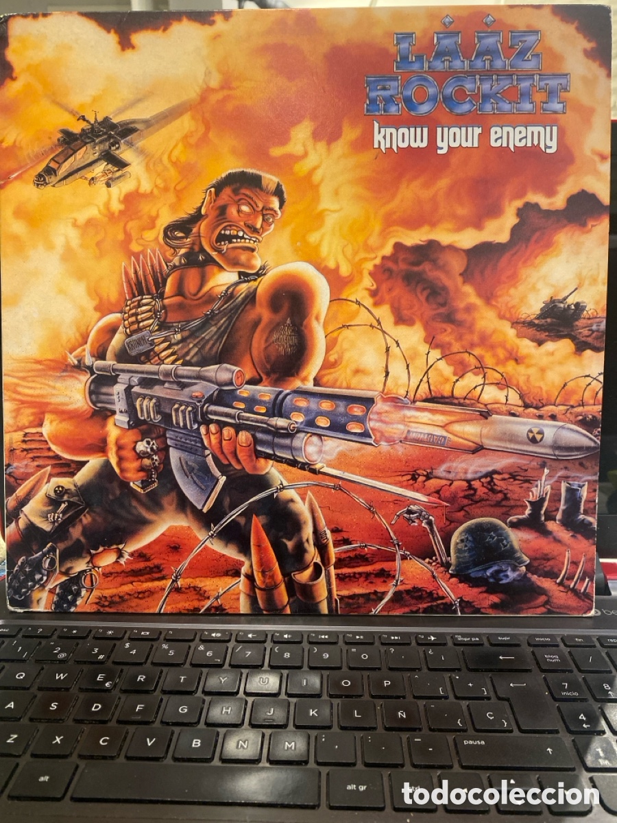 Discos de vinilo: LAAZ ROCKIT - KNOW YOUR ENEMY LP SPAIN - Foto 1