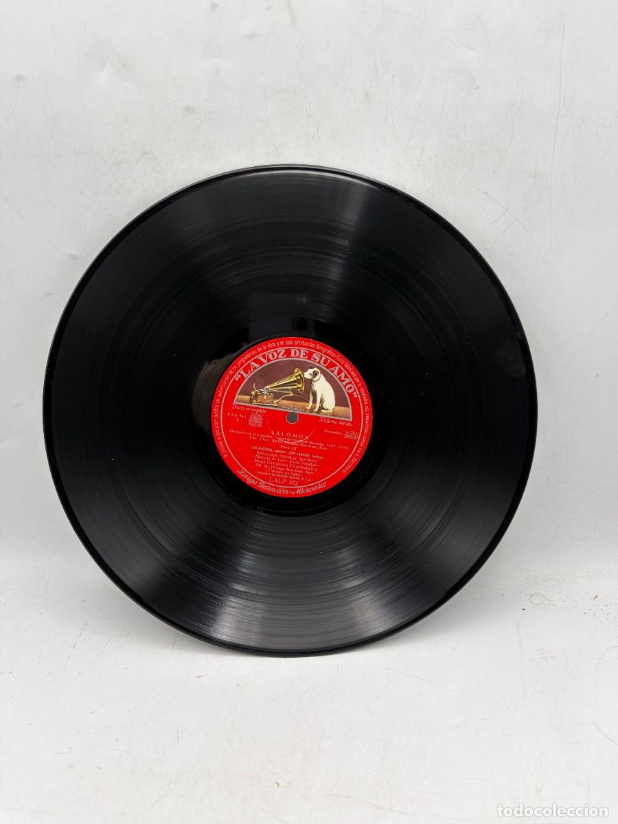 Discos de vinilo: BOX LP - HAENDEL SALOMON &ndash; BEECHAM &ndash; ORATORIO &ndash; 2 DISCOS - Foto 3