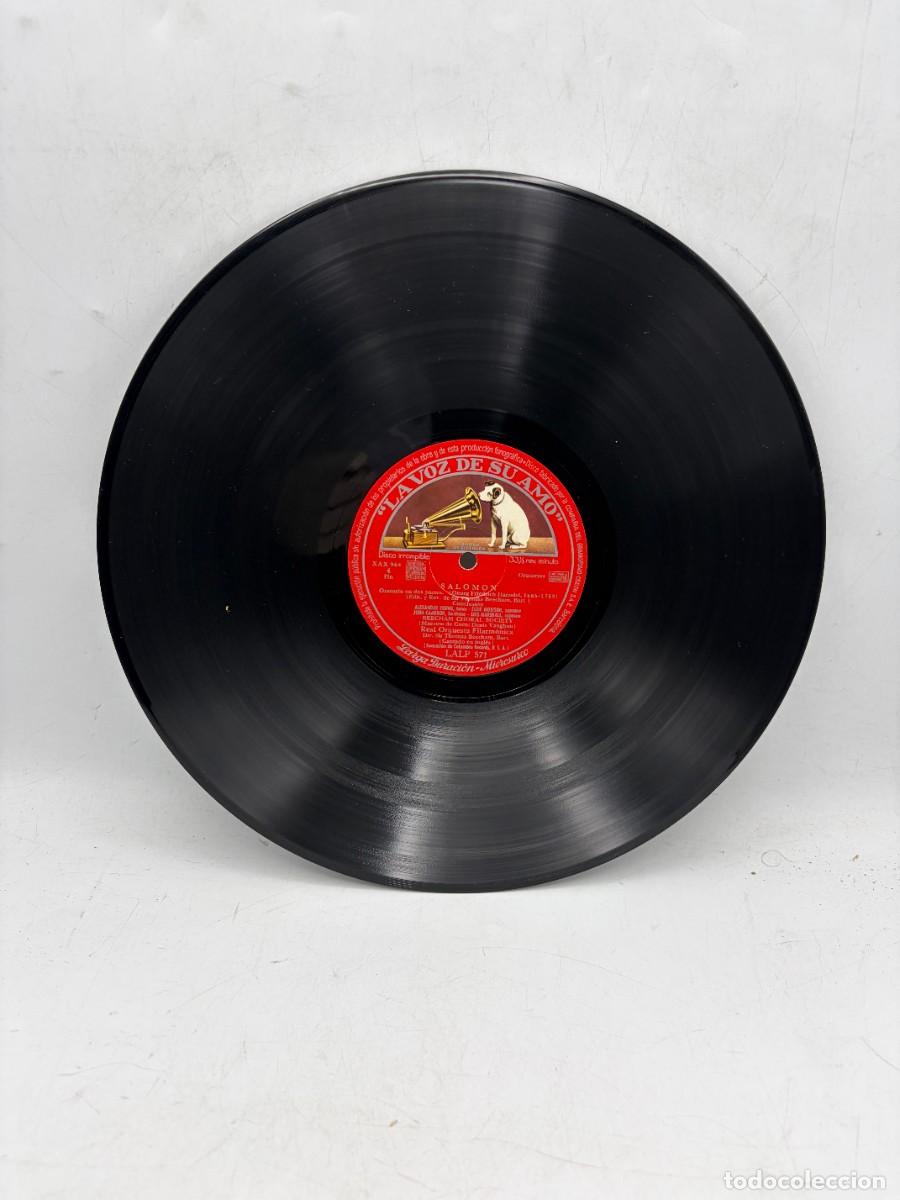 Discos de vinilo: BOX LP - HAENDEL SALOMON &ndash; BEECHAM &ndash; ORATORIO &ndash; 2 DISCOS - Foto 6