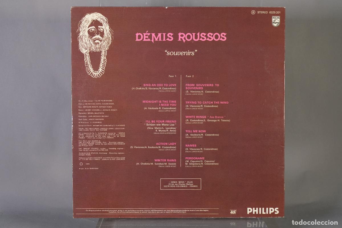 Discos de vinilo: DISCO DE VINILO LP - D&Eacute;MIS ROUSSOS - SOUVEBIRS - PHILIPS - Foto 2
