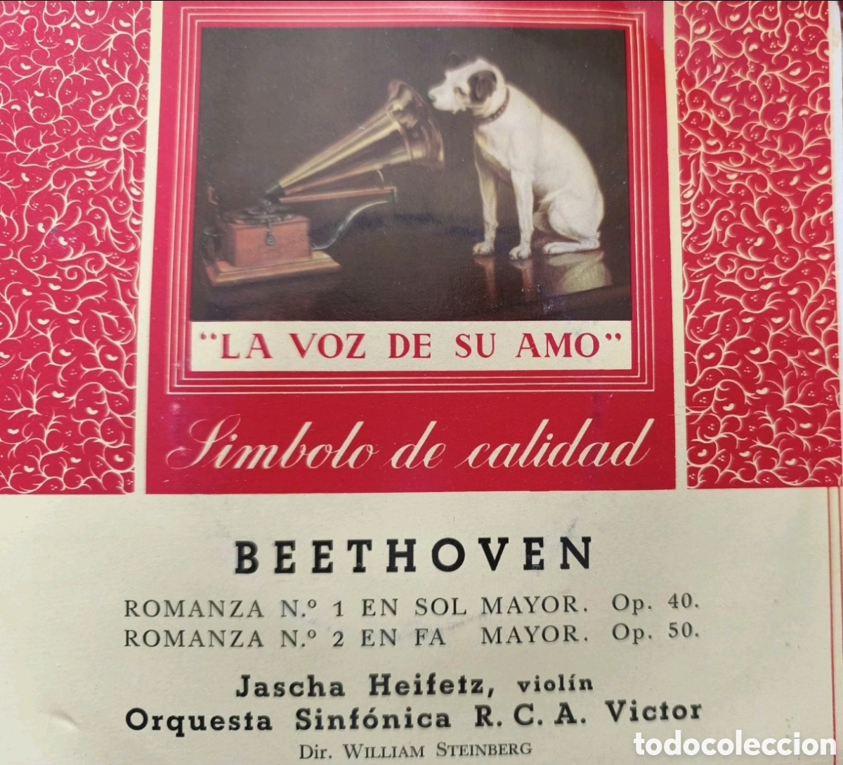 Discos de vinilo: La voz de su amo: Beethoven - Foto 1