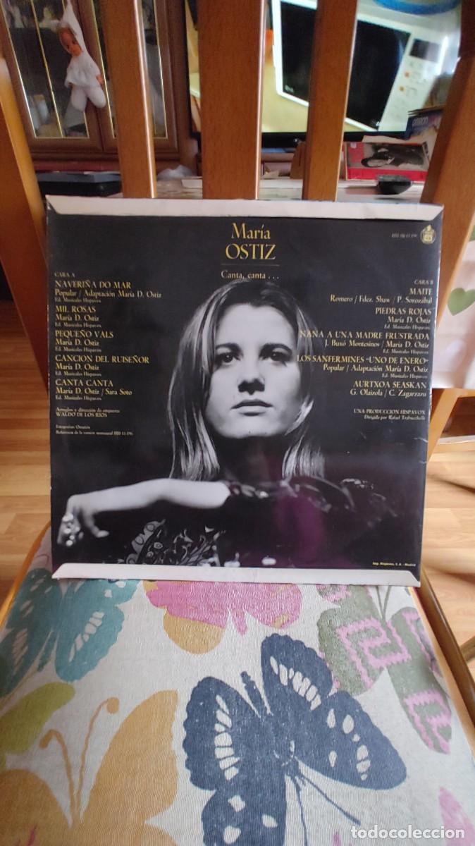 Discos de vinilo: MARIA OSTIZ-LP CANTA CANTA - Foto 2