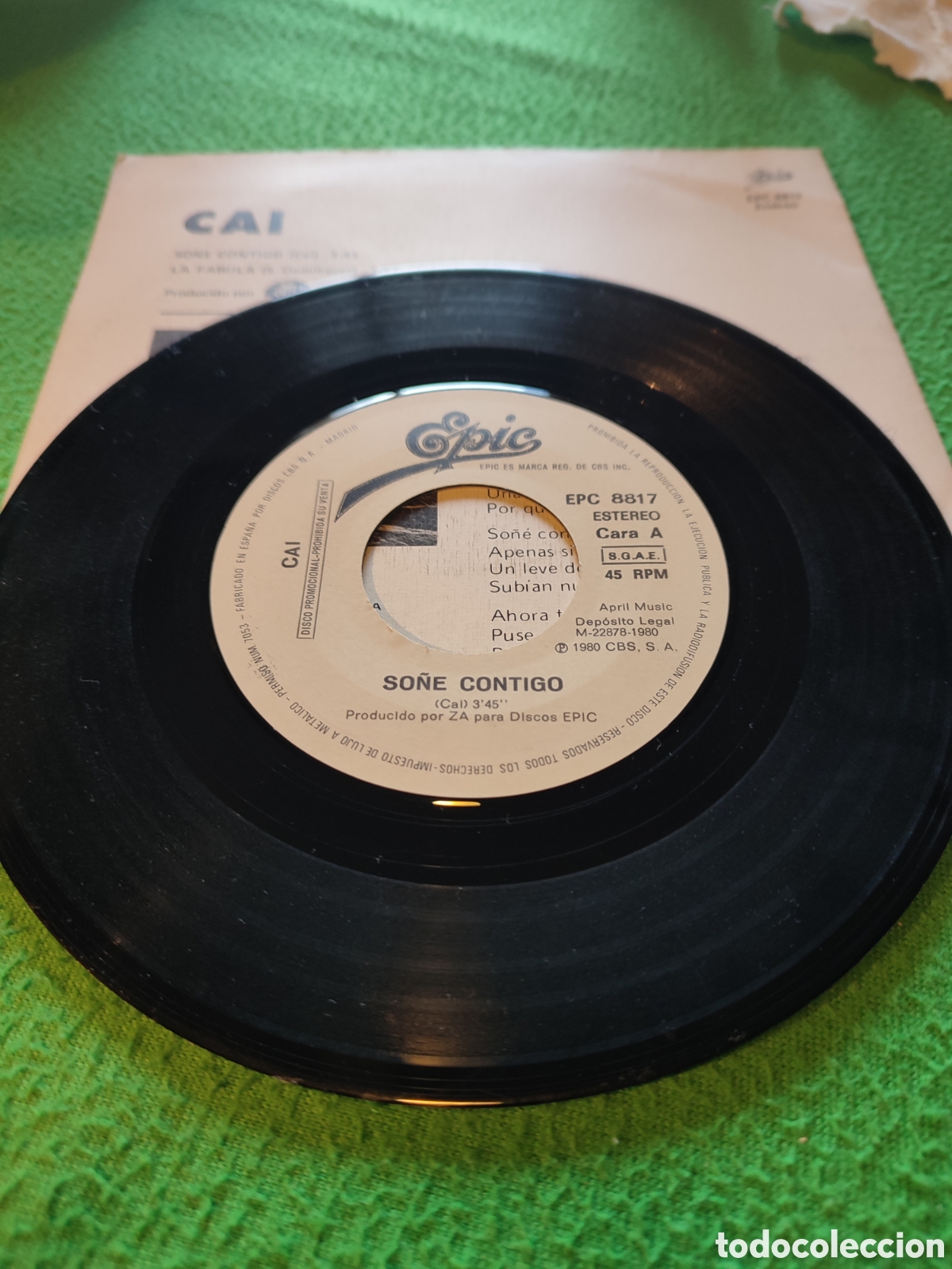 Discos de vinilo: Cai - So&ntilde;&eacute; contigo Edici&oacute;n promocional - Foto 3