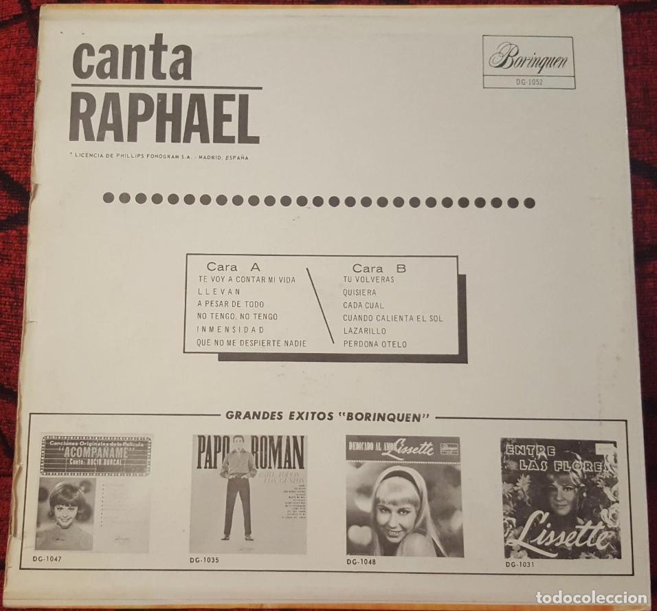 Discos de vinilo: RAPHAEL ** Canta ** VINILO LP PUERTO RICO - Foto 2