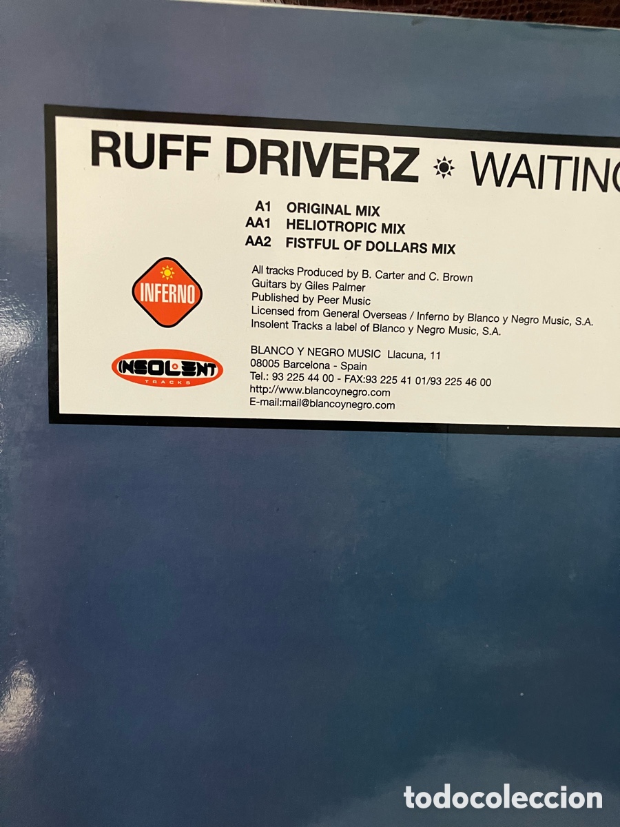 Discos de vinilo: Ruff Driverz -Waiting For The Sun - Foto 3