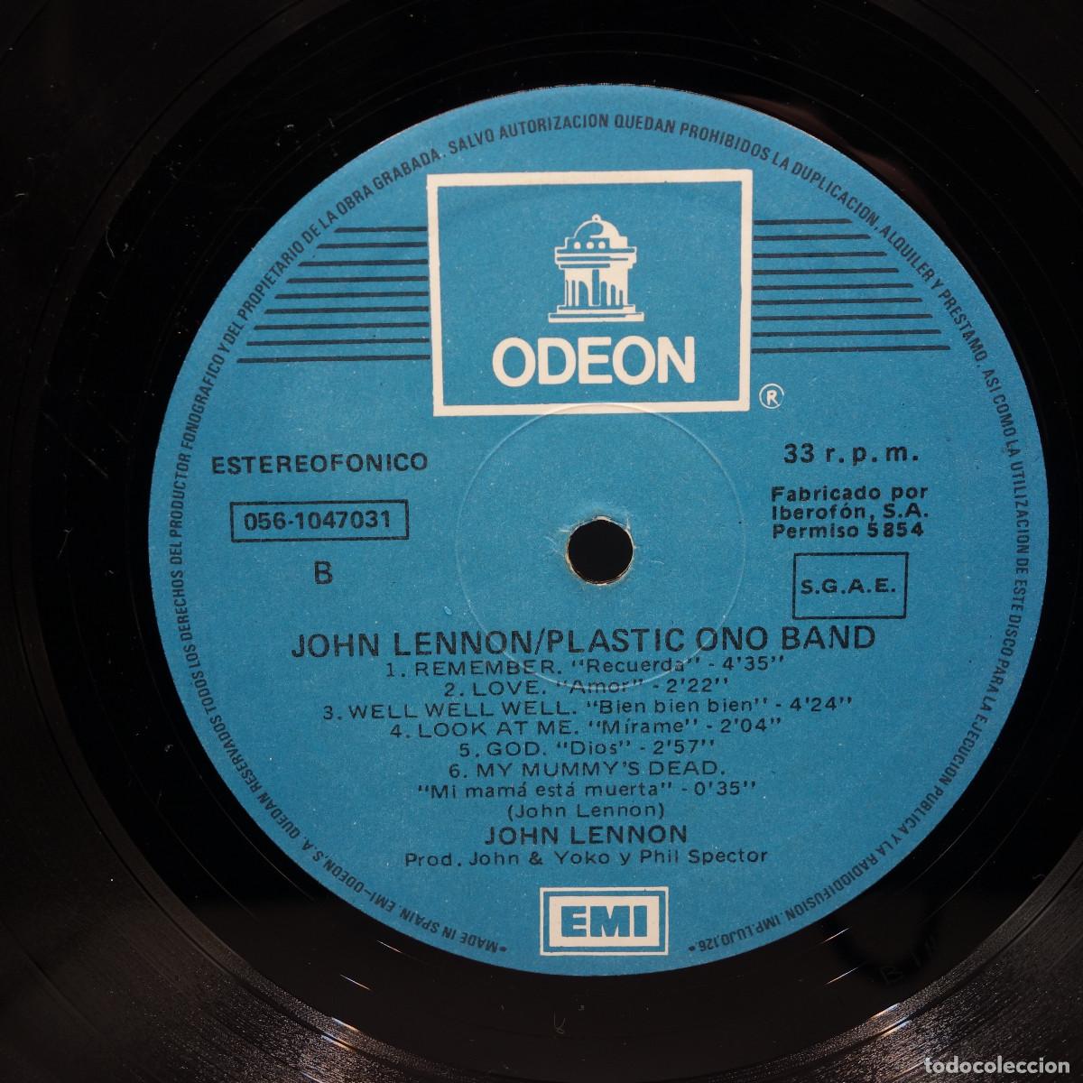 Discos de vinilo: JOHN LENNON / PLASTIC ONO BAND - Foto 8