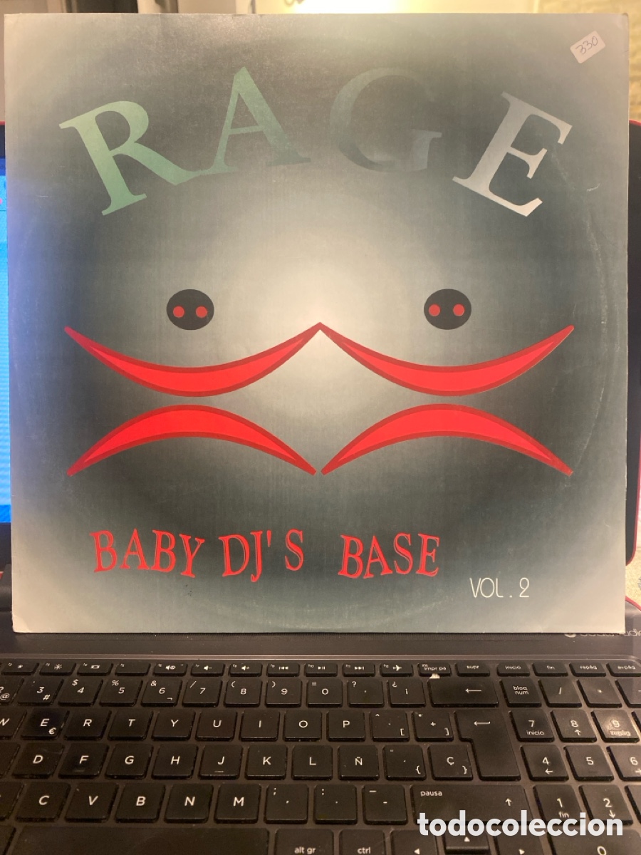 Discos de vinilo: RAGE - BABY DJS BASE MAXI SINGLE SPAIN - Foto 1
