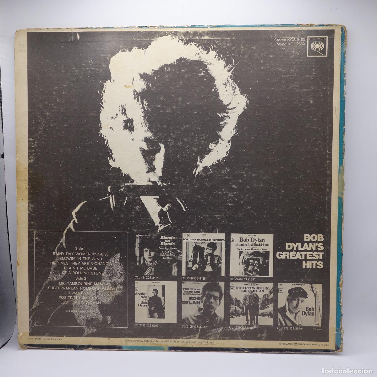 Discos de vinilo: BOB DYLANS GREATEST HITS - Foto 2