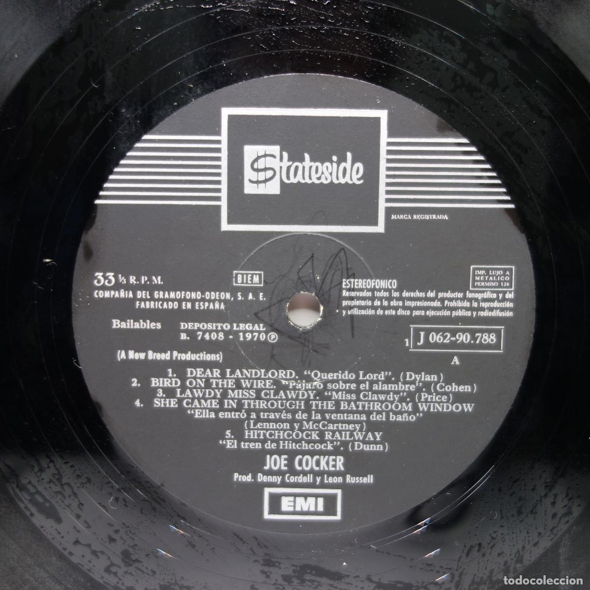Discos de vinilo: JOE COCKER - JOE COCKER - Foto 7