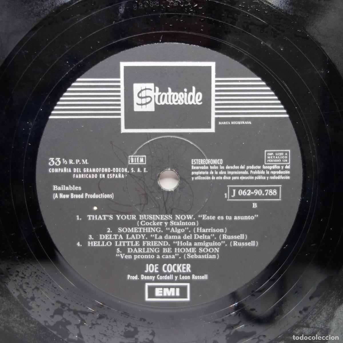 Discos de vinilo: JOE COCKER - JOE COCKER - Foto 9