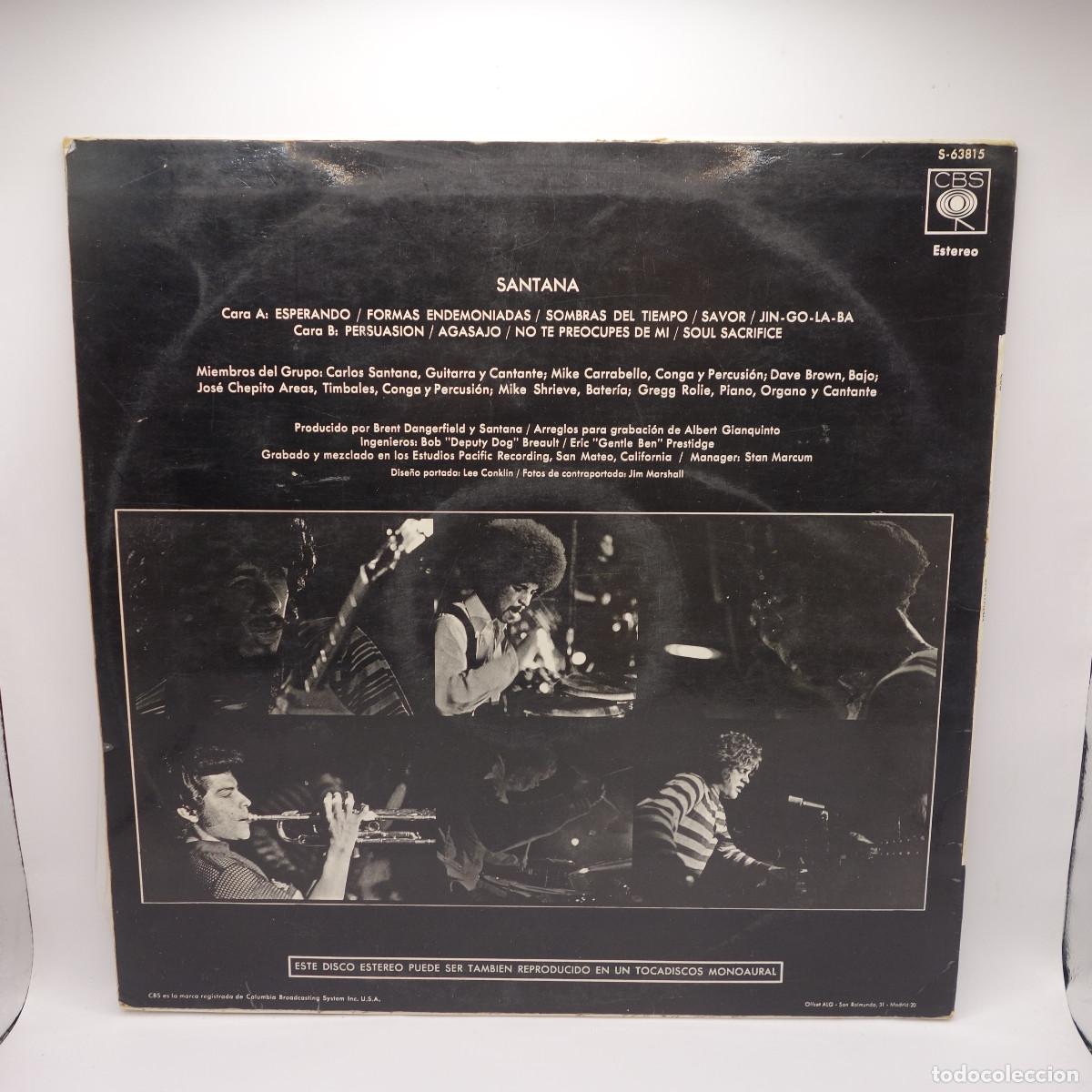 Discos de vinilo: SANTANA - SANTANA - CBS - Foto 2