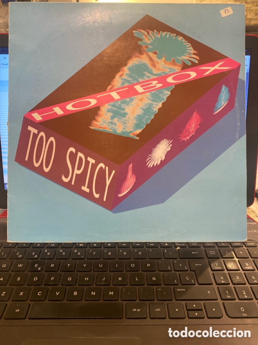 Discos de vinilo: HOTBOX - TOO SPICY MAXI SINGLE SPAIN - Foto 1