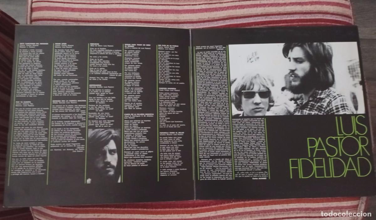 Discos de vinilo: LUIS PASTOR - FIDELIDAD - LP. - Foto 3