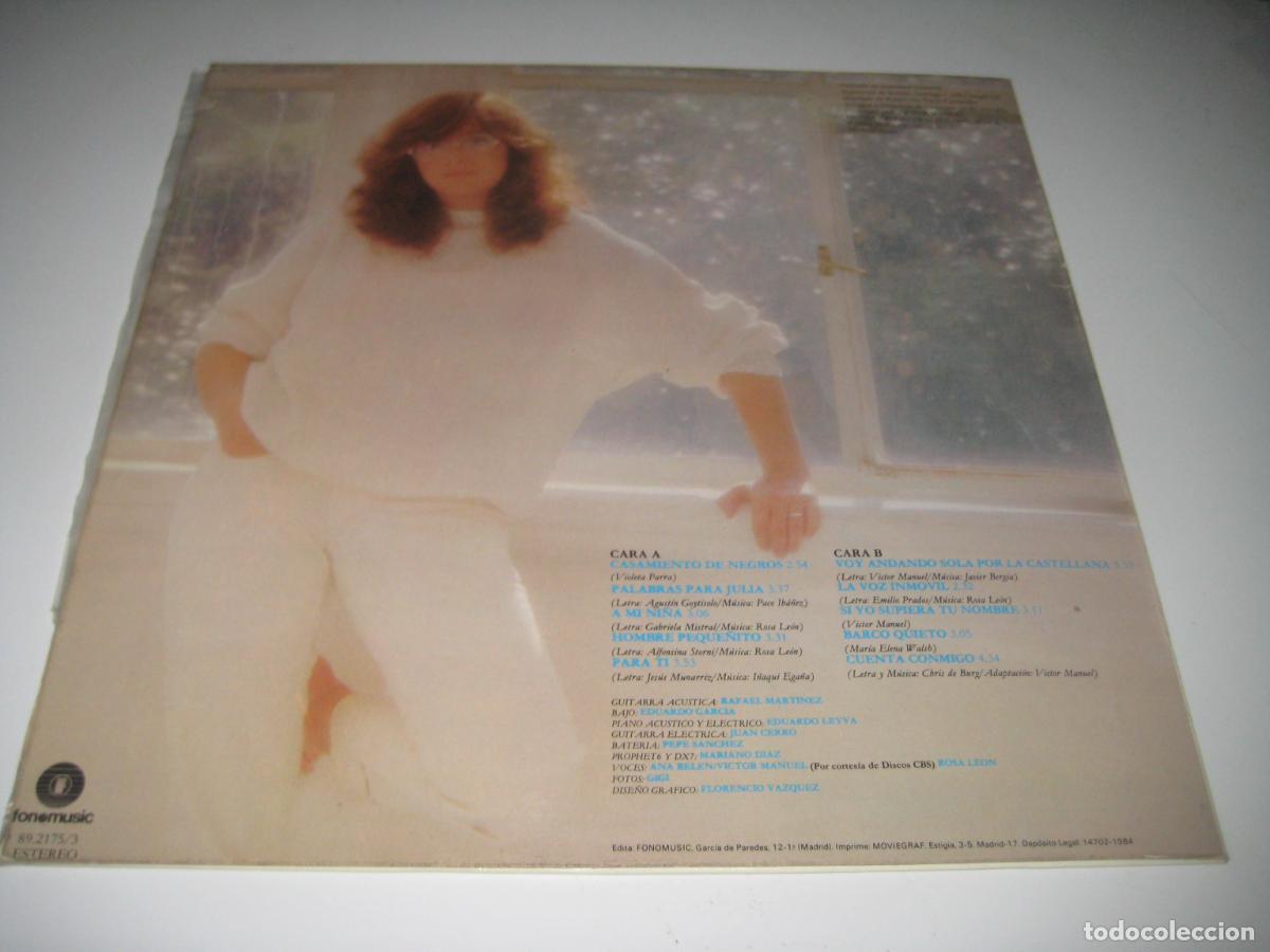 Discos de vinilo: Rosa Leon - Cuenta conmigo LP - Foto 2