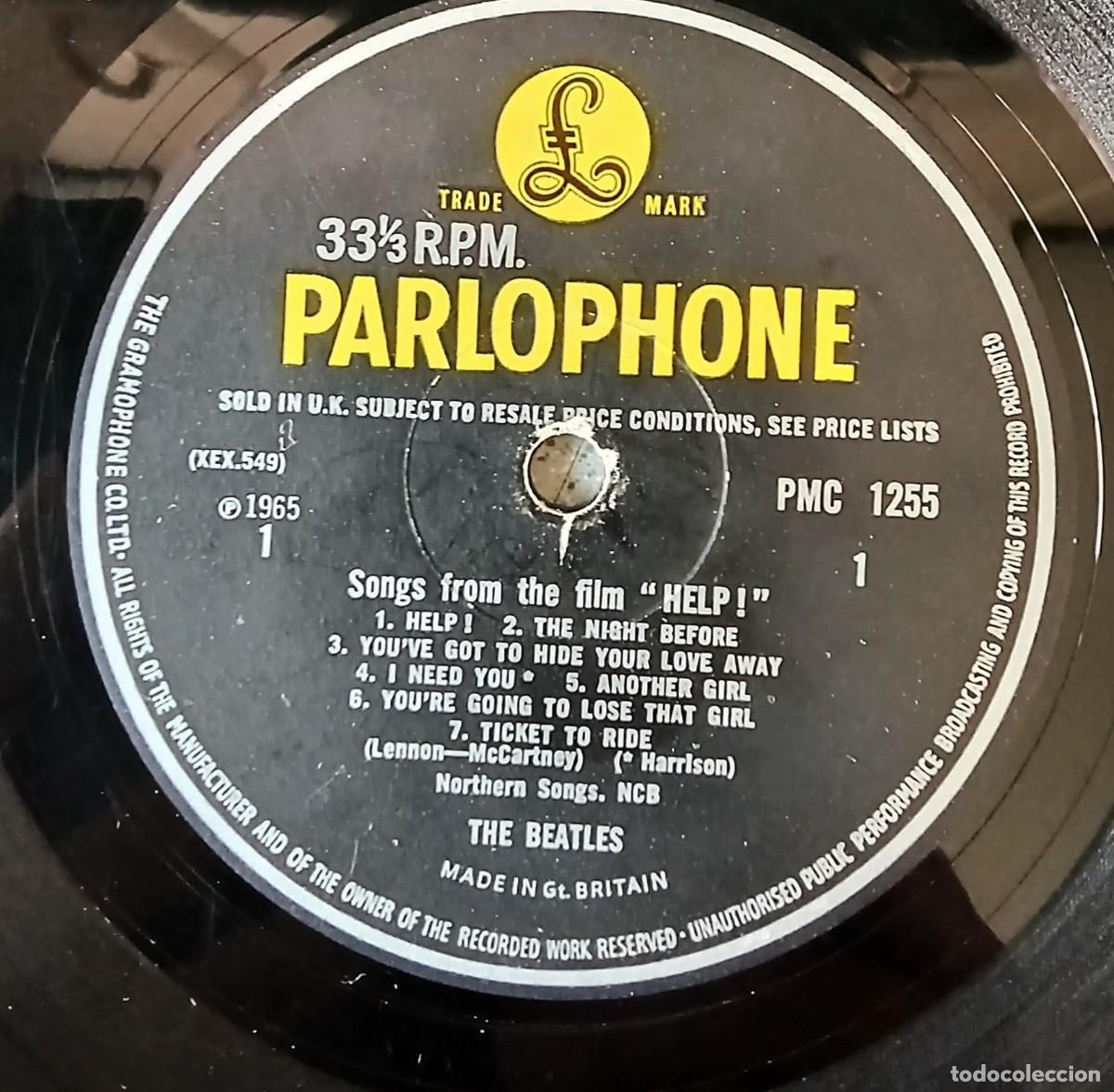 Discos de vinilo: THE BEATLES-Help /// Edi.1965 UK - Foto 2