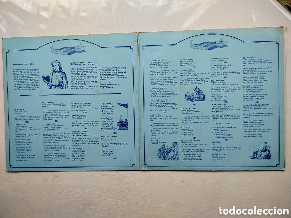 Discos de vinilo: Toni Gim&eacute;nez LP Vaixell de Paper - Foto 3