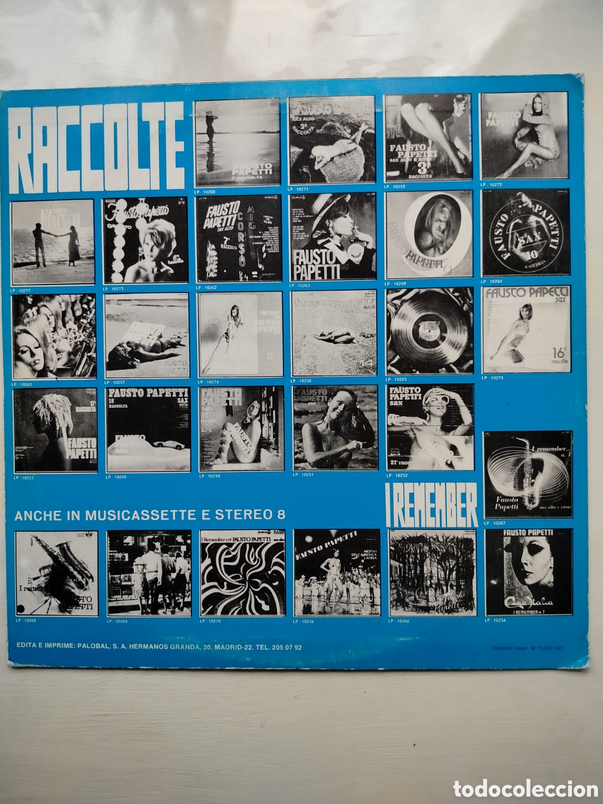 Discos de vinilo: Fausto Papetti LP 1971. - Foto 2