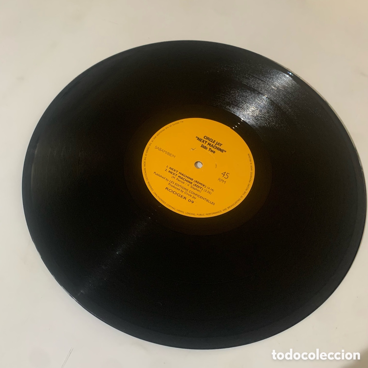Discos de vinilo: MAXI 12 Circle Jay &ndash; Next Machine EDICION BELGA DE 1988 - Foto 3