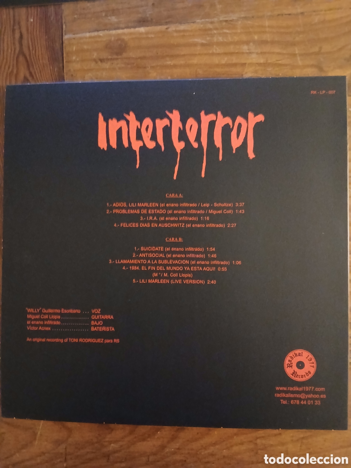 Discos de vinilo: Interterror mini lp 2014 - Foto 2
