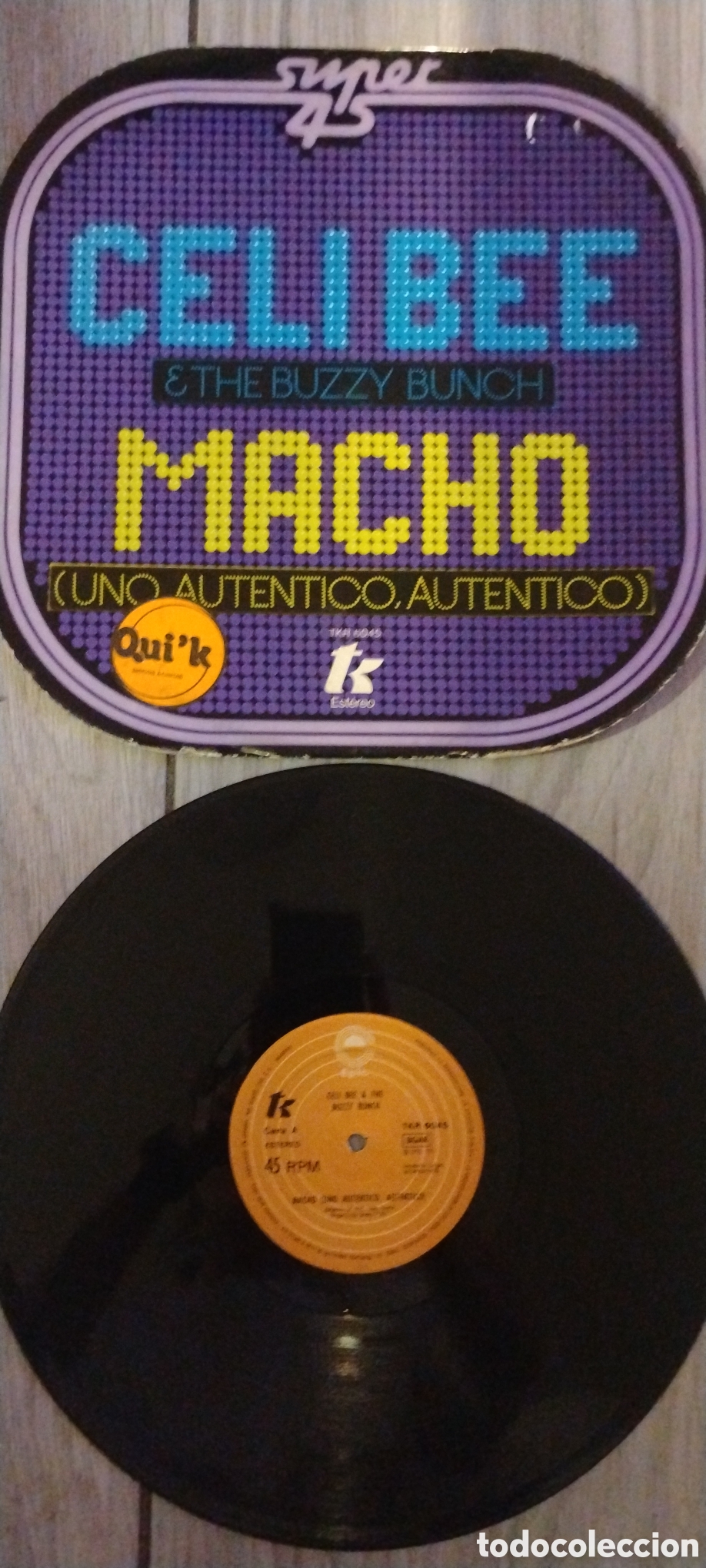 Discos de vinilo: CELI BEE & THE BUZZY BUNCH-MACHO-MAXI-EPIC/SPAIN-IB - Foto 2