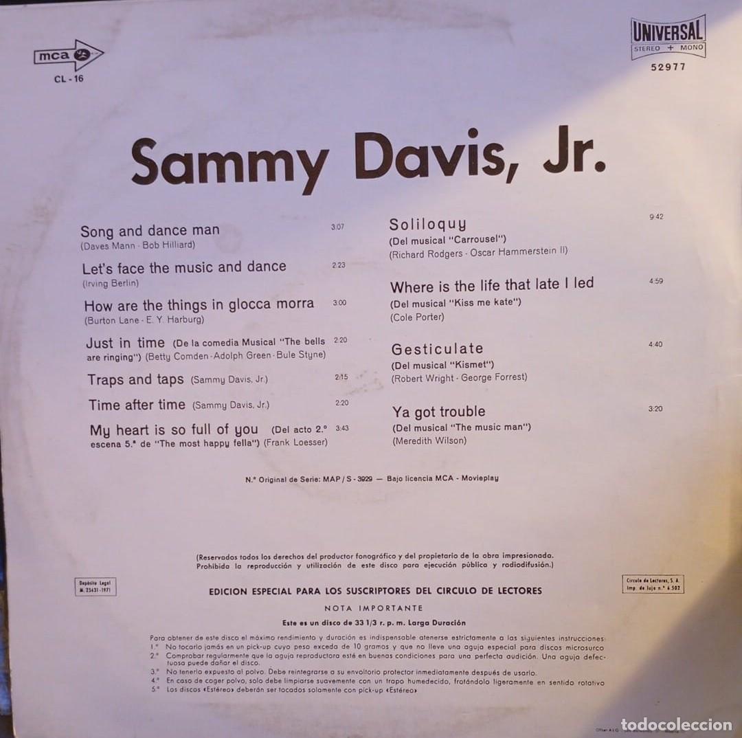 Discos de vinilo: SAMMY DAVIS JR. EDICI&Oacute;N ESPECIAL &rdquo;CIRCULO DE LECTORES&rdquo; - Foto 2