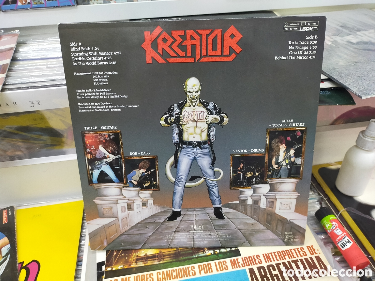 Discos de vinilo: Kreator LP terrible certainty 1987 - Foto 2