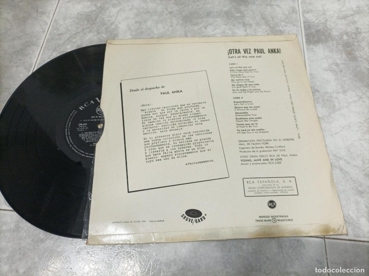 Discos de vinilo: Paul Anka lp original - Foto 2