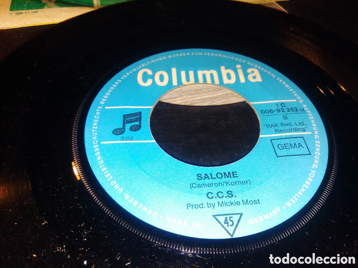 Discos de vinilo: CCS - WALKING - SINGLE - GERMANY - COLUMBIA - CC - - Foto 3