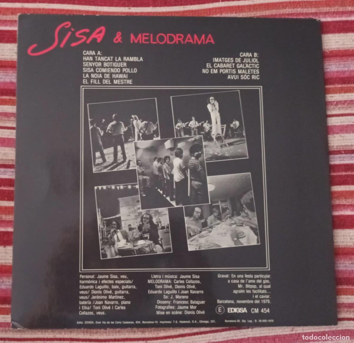 Discos de vinilo: SISA - SISA & MELODRAMA - LP - Foto 2