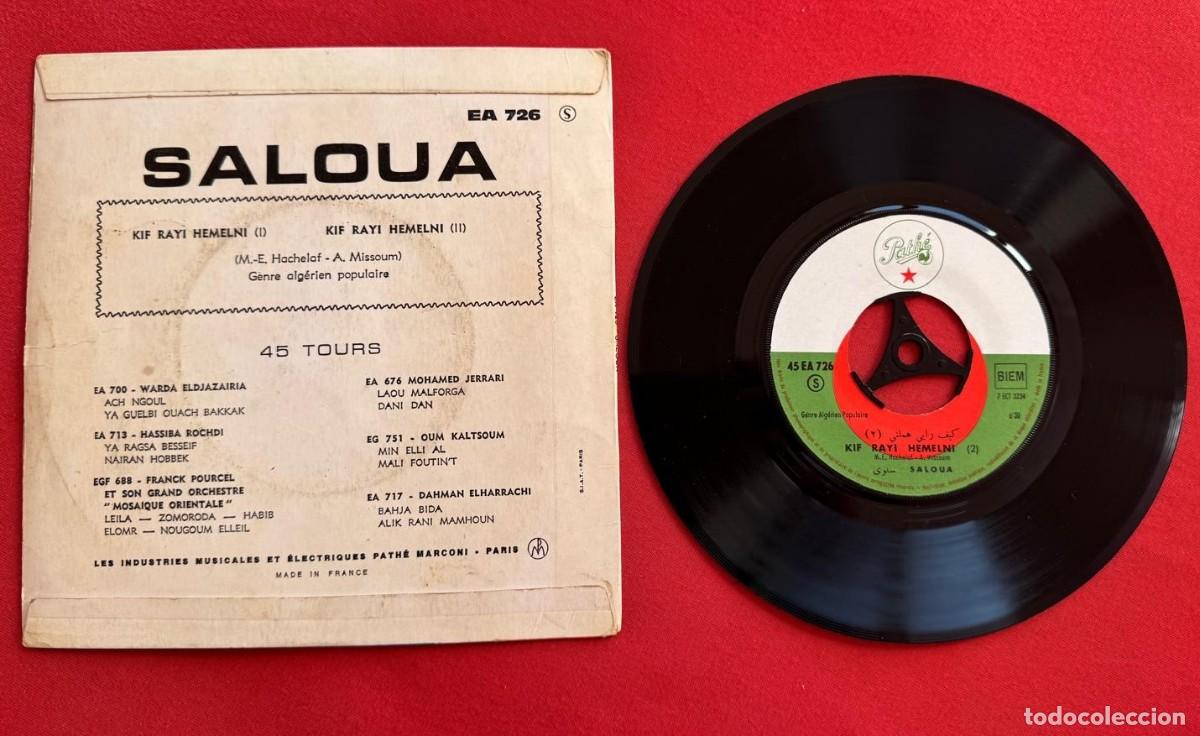 Discos de vinilo: Saloua 45t Kif Rayi VG VG++ - Foto 2