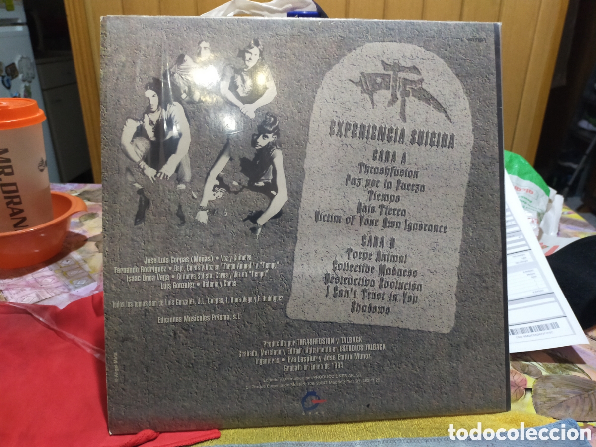 Discos de vinilo: Thrashfusion lp experiencia suicida 1994 - Foto 2