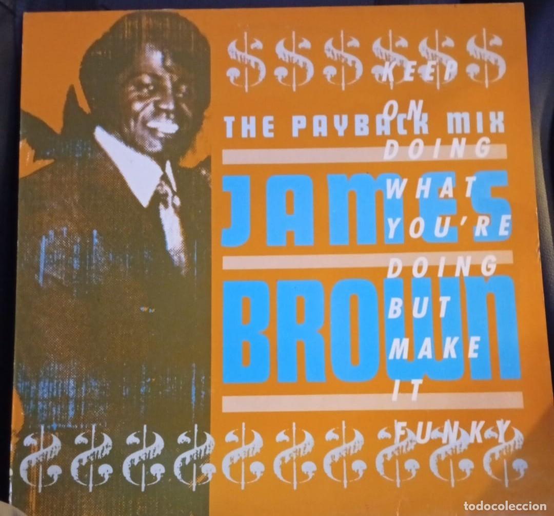 Discos de vinilo: Maxi single James Brown. The Payback Mix *COMO NUEVO* - Foto 1