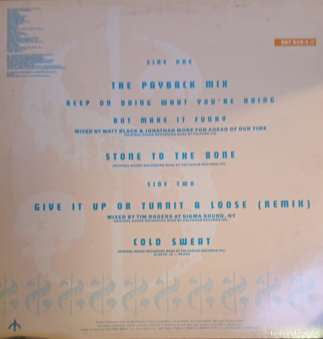 Discos de vinilo: Maxi single James Brown. The Payback Mix *COMO NUEVO* - Foto 2