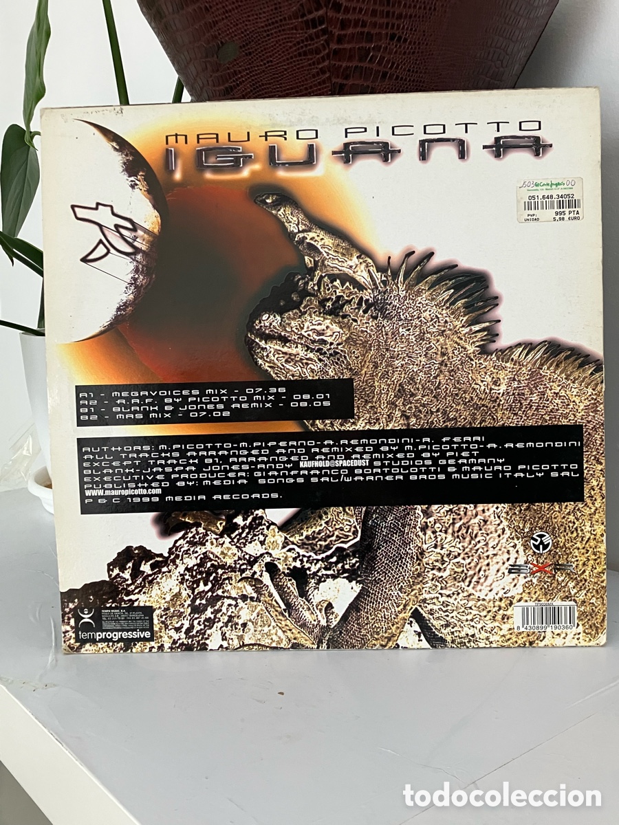 Discos de vinilo: Mauro Picotto - Iguana - Foto 3
