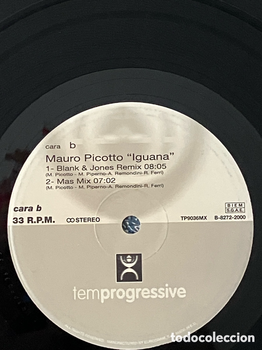 Discos de vinilo: Mauro Picotto - Iguana - Foto 6