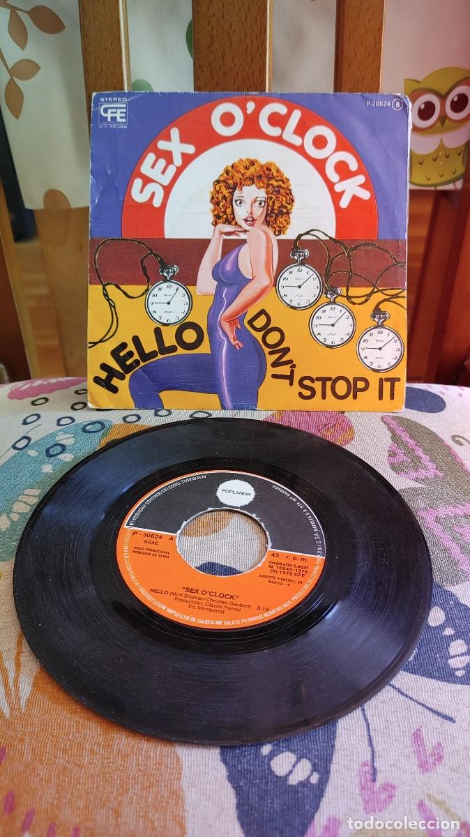 Discos de vinilo: SEX O&uml;CLOCK-SINGLE HELLO - Foto 1