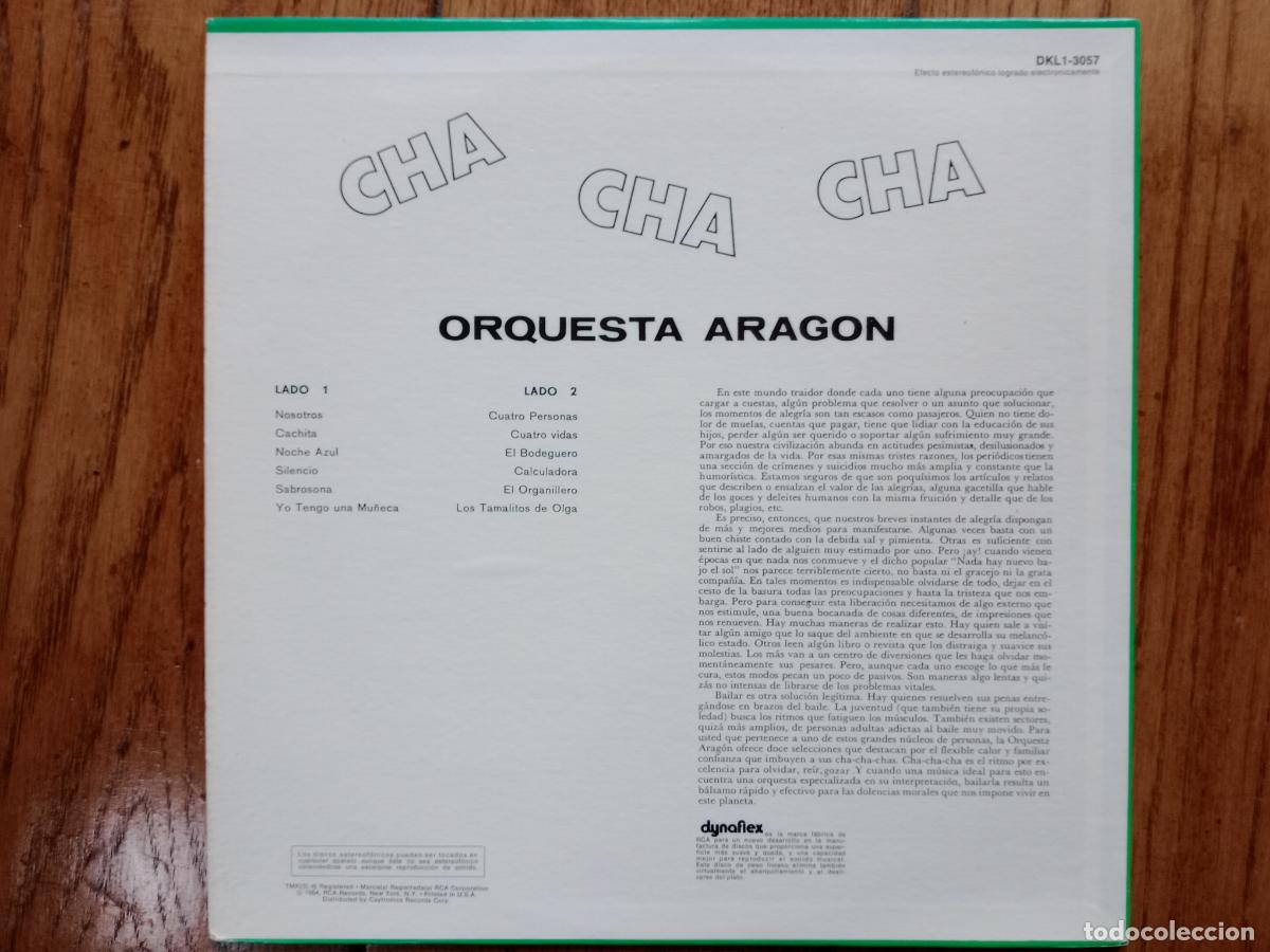 Discos de vinilo: Orquesta Arag&oacute;n - cha cha cha - Foto 2