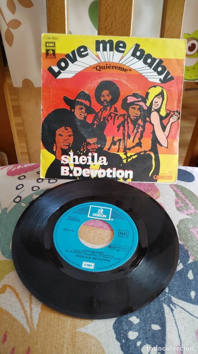 Discos de vinilo: SHEILA B. DEVOTION-SINGLE LOVE ME BABY. - Foto 1