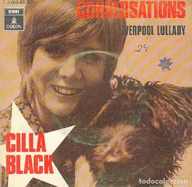 Discos de vinilo: Cilla Black &ndash; Conversations; Liverpool Lullaby &ndash; ODEON 90.663 &ndash; 1969 - Foto 1