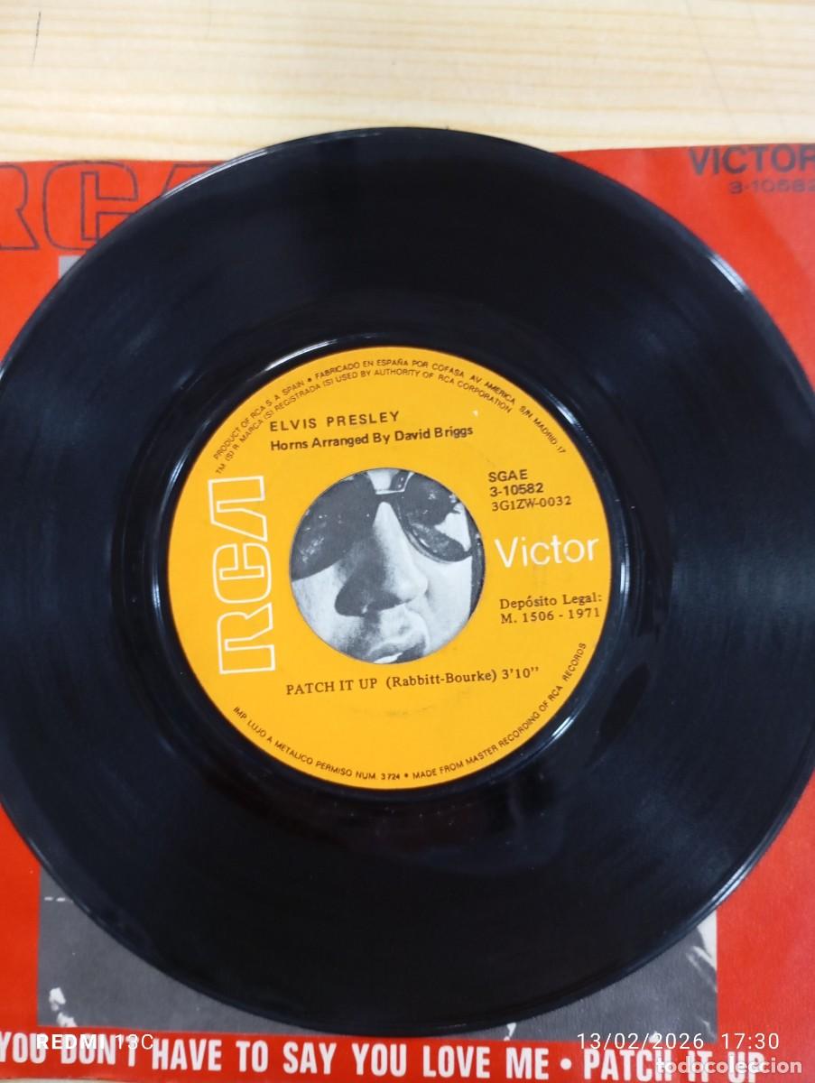 Discos de vinilo: ELVIS YOU DONT HAVE .... / PATCH IT UP - Foto 3