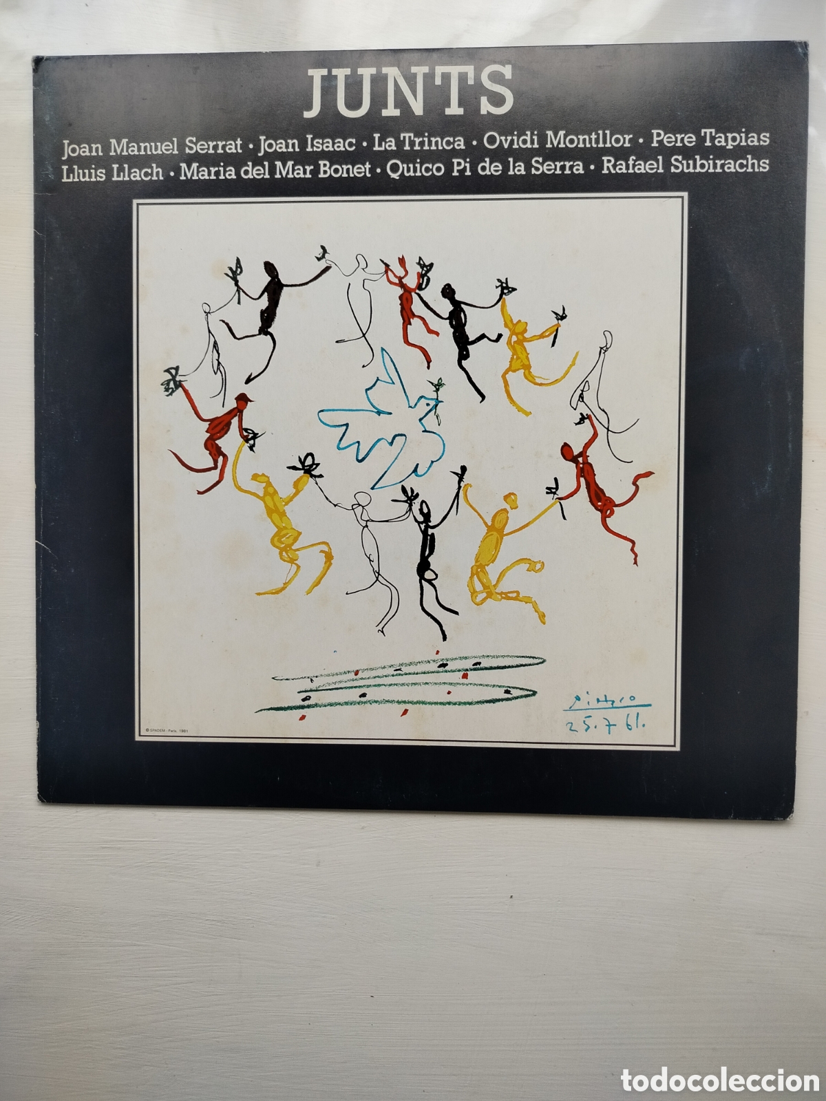 Discos de vinilo: Junts LP Artistas Catalanes - Foto 1