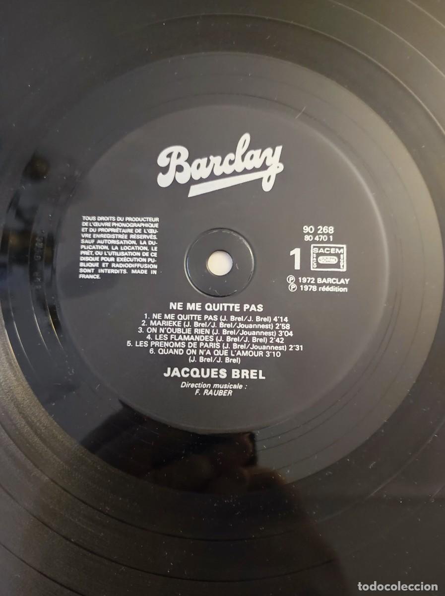 Discos de vinilo: Jacques Brel Ne Me Quitte Pas Lp vinyl - Foto 2